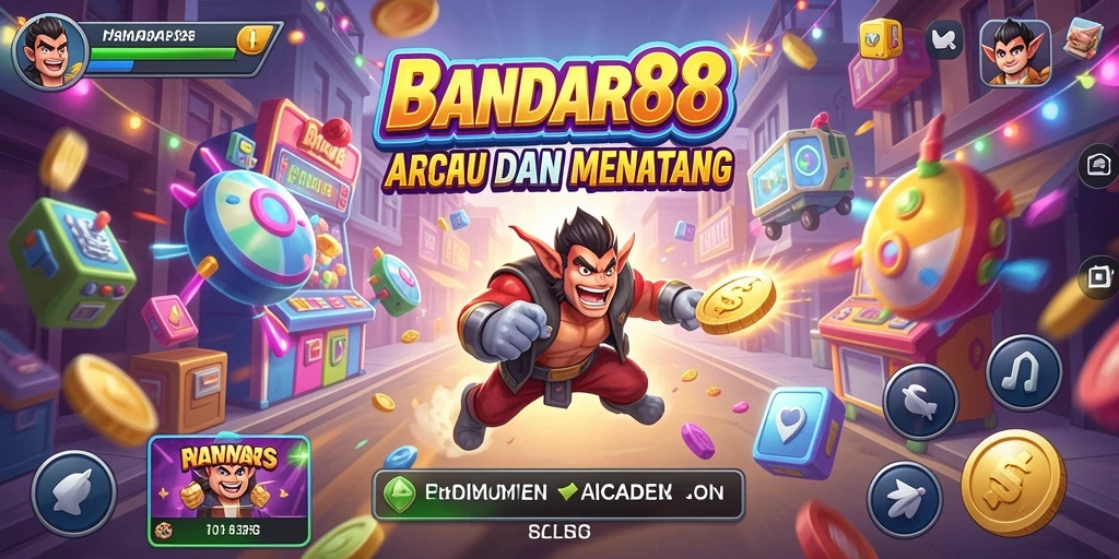 Tampilan gameplay seru dan penuh warna dari BANDAR88.