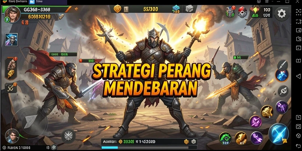 Tampilan gameplay mendebarkan dalam game SLG GG368.