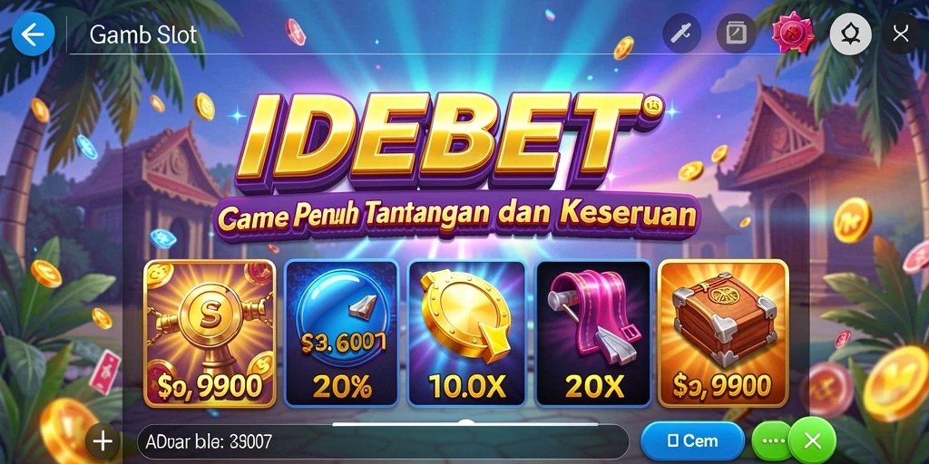 Tampilan gameplay menarik dari ide slot IDEBET.