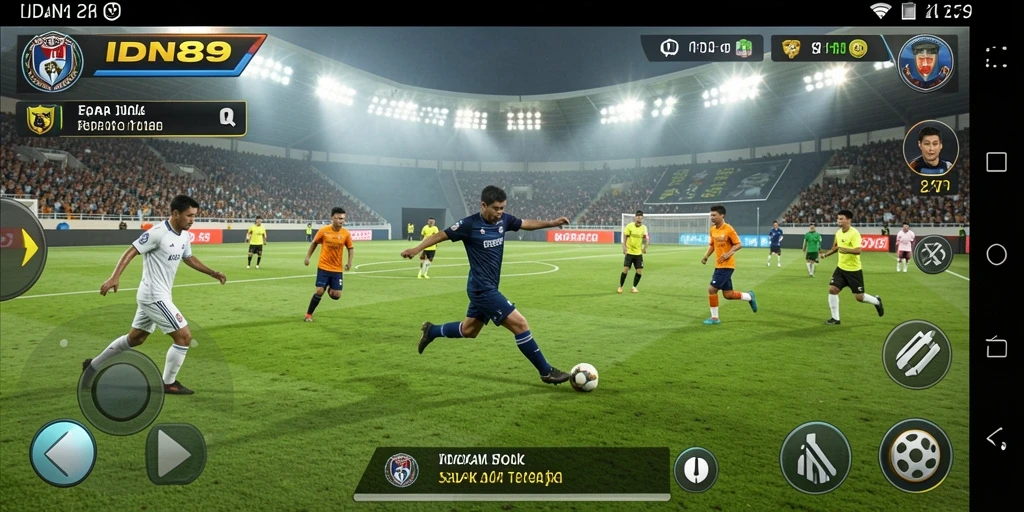 Gameplay seru dalam IDN89, nikmati momen-momen penting dalam pertandingan sepak bola.