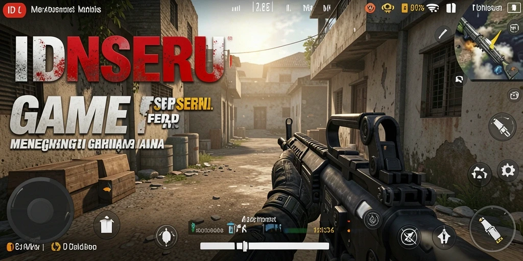 Screenshot gameplay menunjukkan aksi tembak-menembak yang intens dan seru.