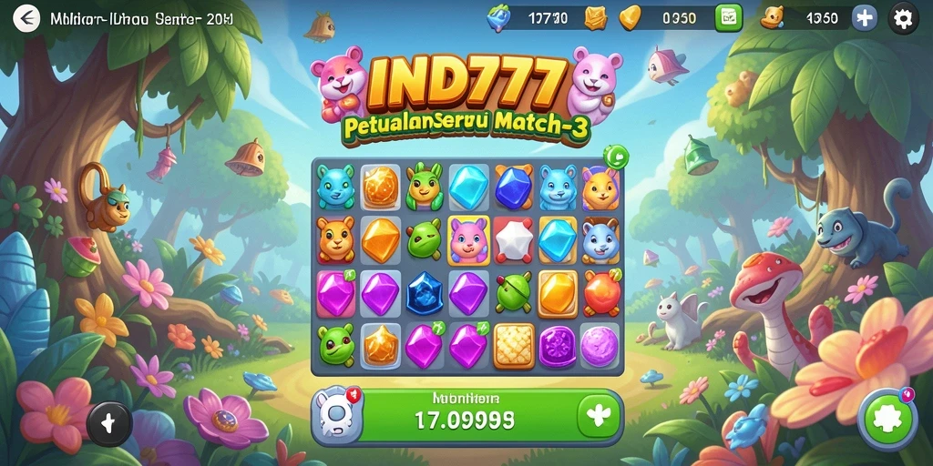 Tampilan gameplay IND777 yang penuh warna dan menantang.