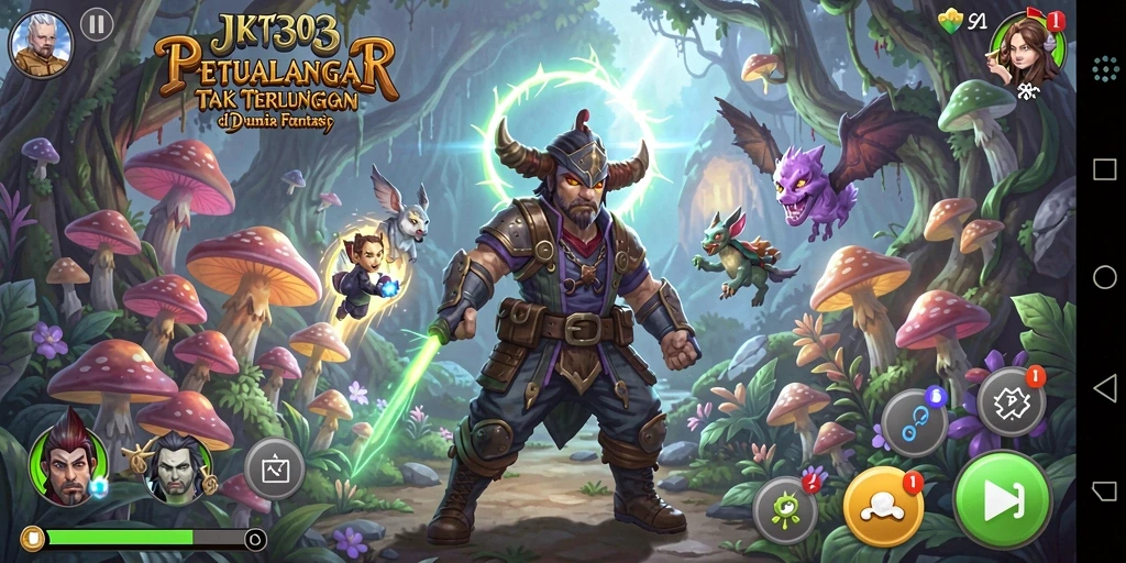 Screenshot gameplay JKT303 menampilkan karakter dalam aksi dan lingkungan petualangan.
