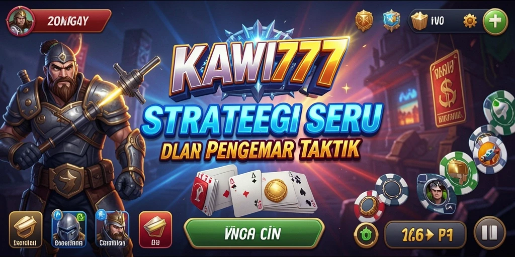 Tampilan gameplay KAWI777 yang penuh taktik dan strategi.