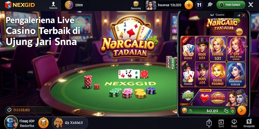 Tampilan gameplay NEXGID yang mendebarkan di Live Casino.