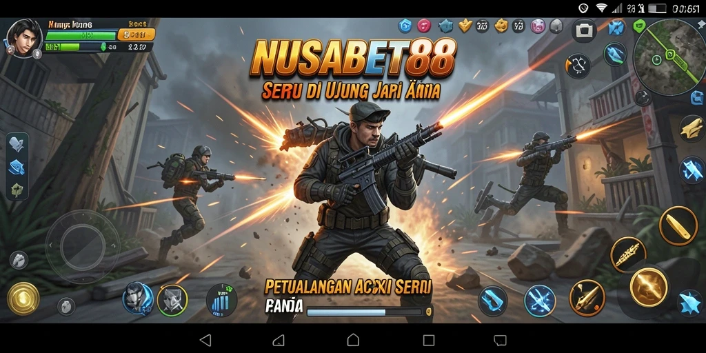 Tangkapan layar NUSABET88 yang menunjukkan aksi seru dalam gameplay.