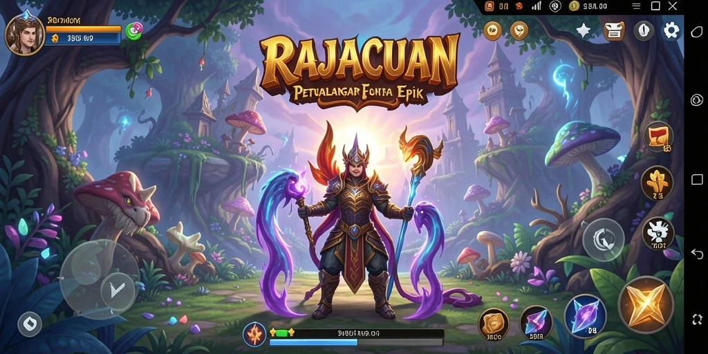 Tampilan gameplay RAJACUAN yang menegangkan dan menakjubkan.