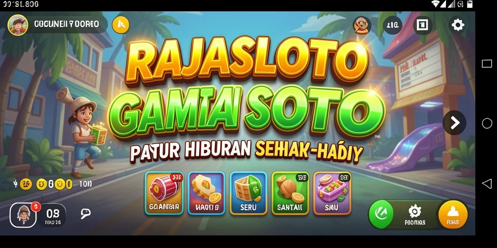 Tampilan gameplay RAJASLOTO yang seru dan menghibur.