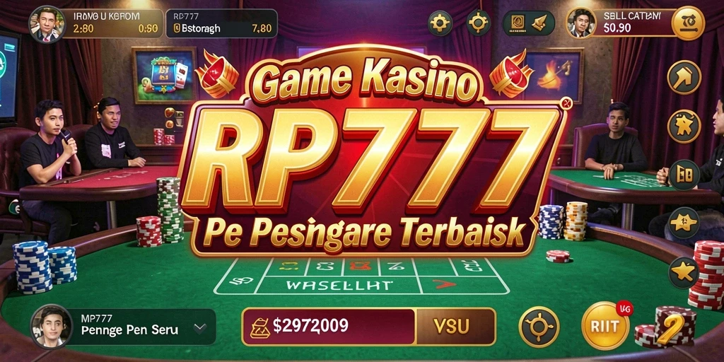 Screenshot gameplay RP777 menampilkan grafis Kasino yang menawan dan menarik.