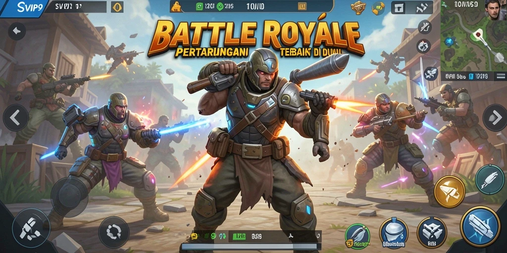 Tampilan menegangkan dari gameplay SVIP9 dalam pertempuran Battle Royale